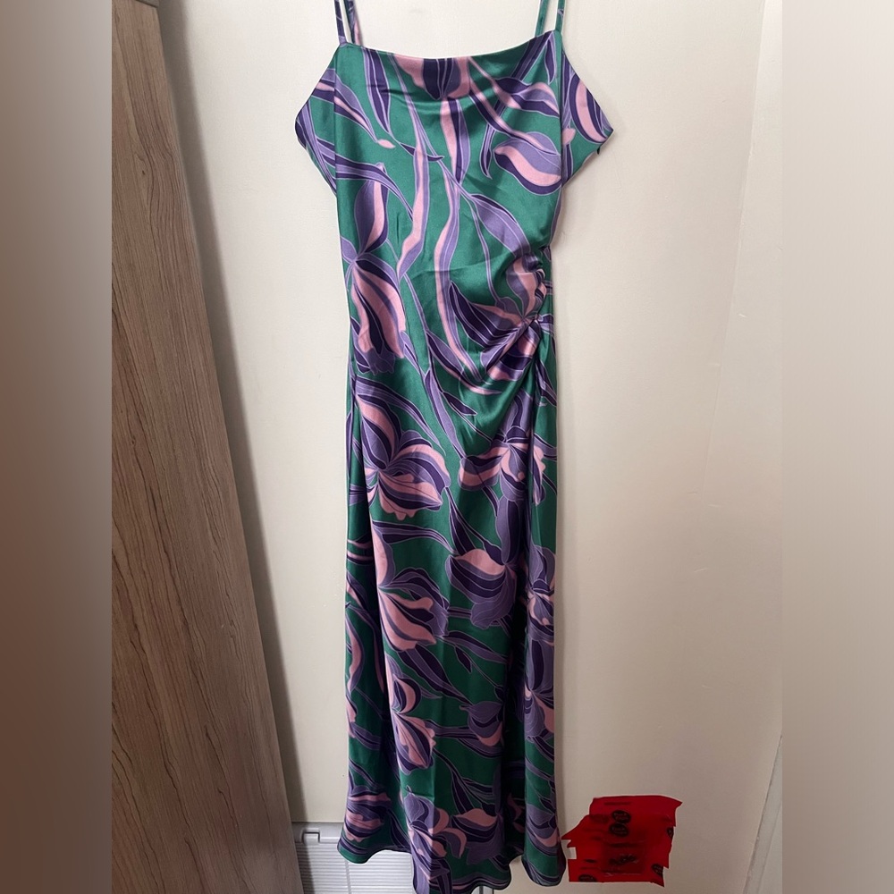 House of Harlow satin printed dress